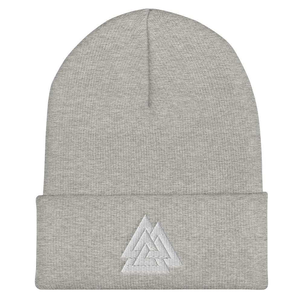 Valknut Embroidered Beanie Scandinavian Design Studio