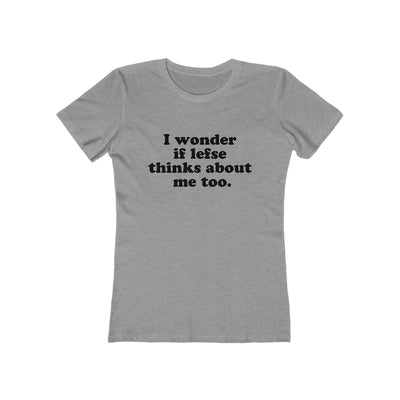 I Wonder If Lefse Thinks About Me Too Women's Fit T-Shirt Scandinavian Design Studio