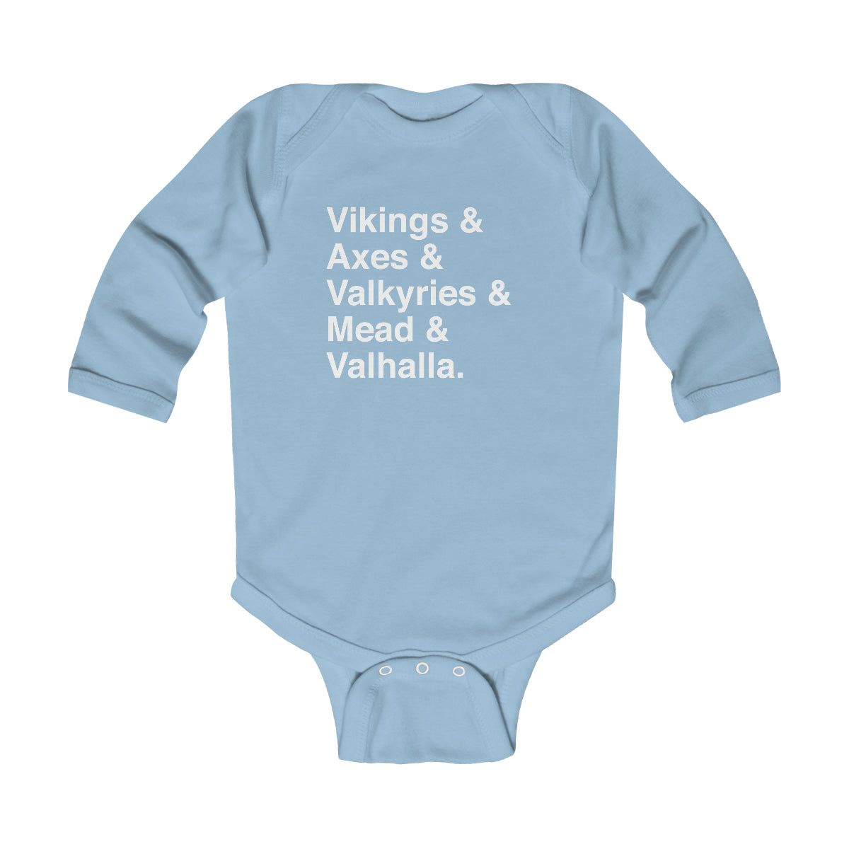 Viking Life Long Sleeve Bodysuit Scandinavian Design Studio