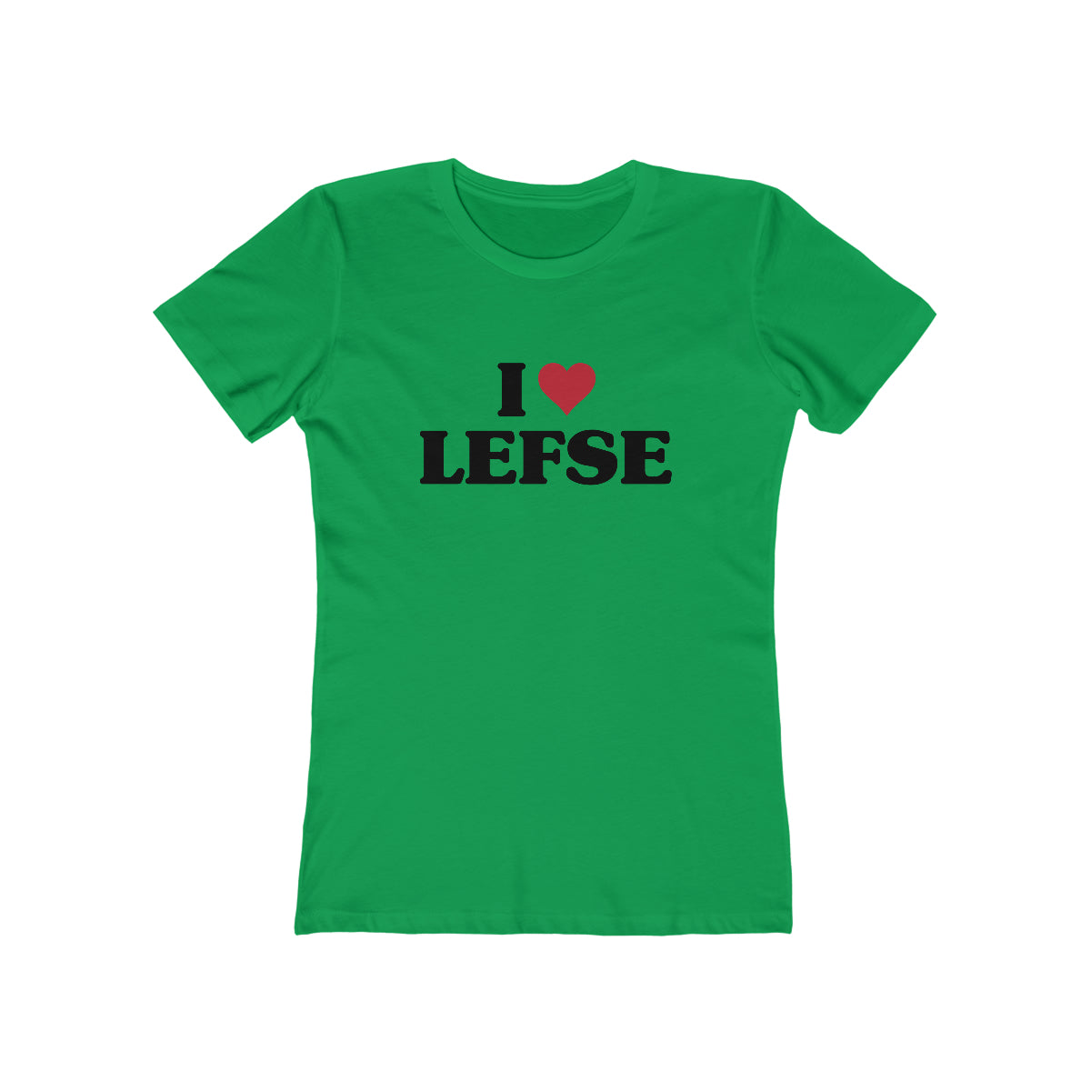 I Love Lefse Women's Fit T-Shirt Scandinavian Design Studio