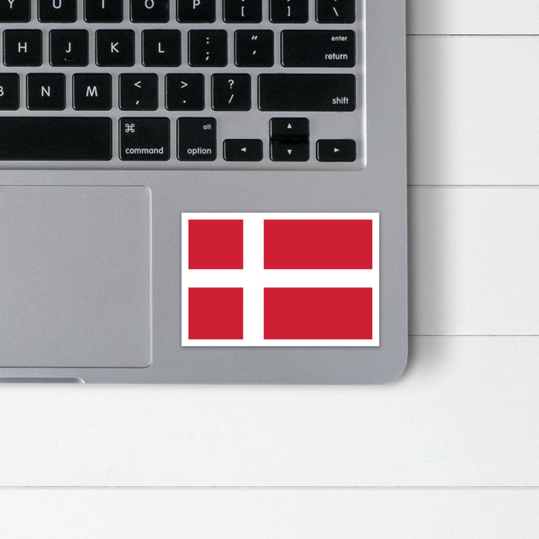 Danish Flag Sticker Scandinavian Design Studio