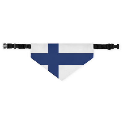 Finnish Flag Pet Bandana Collar Scandinavian Design Studio