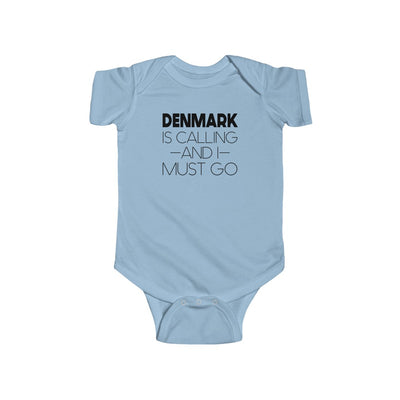 Denmark Is Calling And I Must Go Baby Bodysuit Scandinavian Design Studio