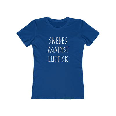 Swedes Against Lutfisk Women's Fit T-Shirt Scandinavian Design Studio