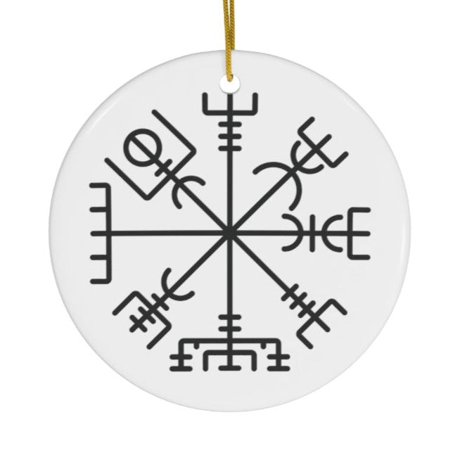 Vegvisir Viking Compass Ornament Scandinavian Design Studio