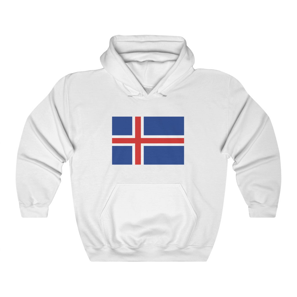 Icelandic Flag Hooded Sweatshirt Scandinavian Design Studio