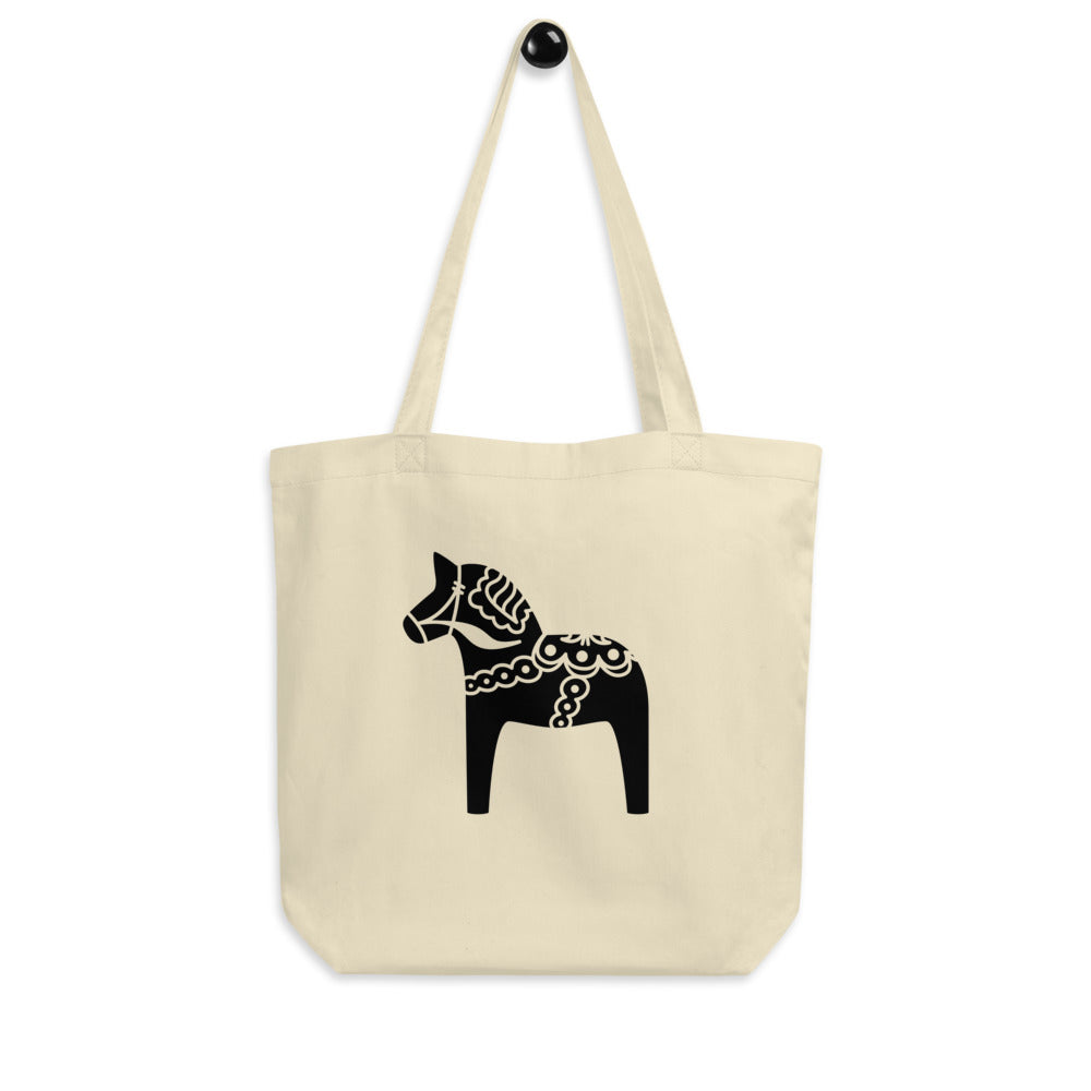 Dala Horse Eco Tote Bag Scandinavian Design Studio