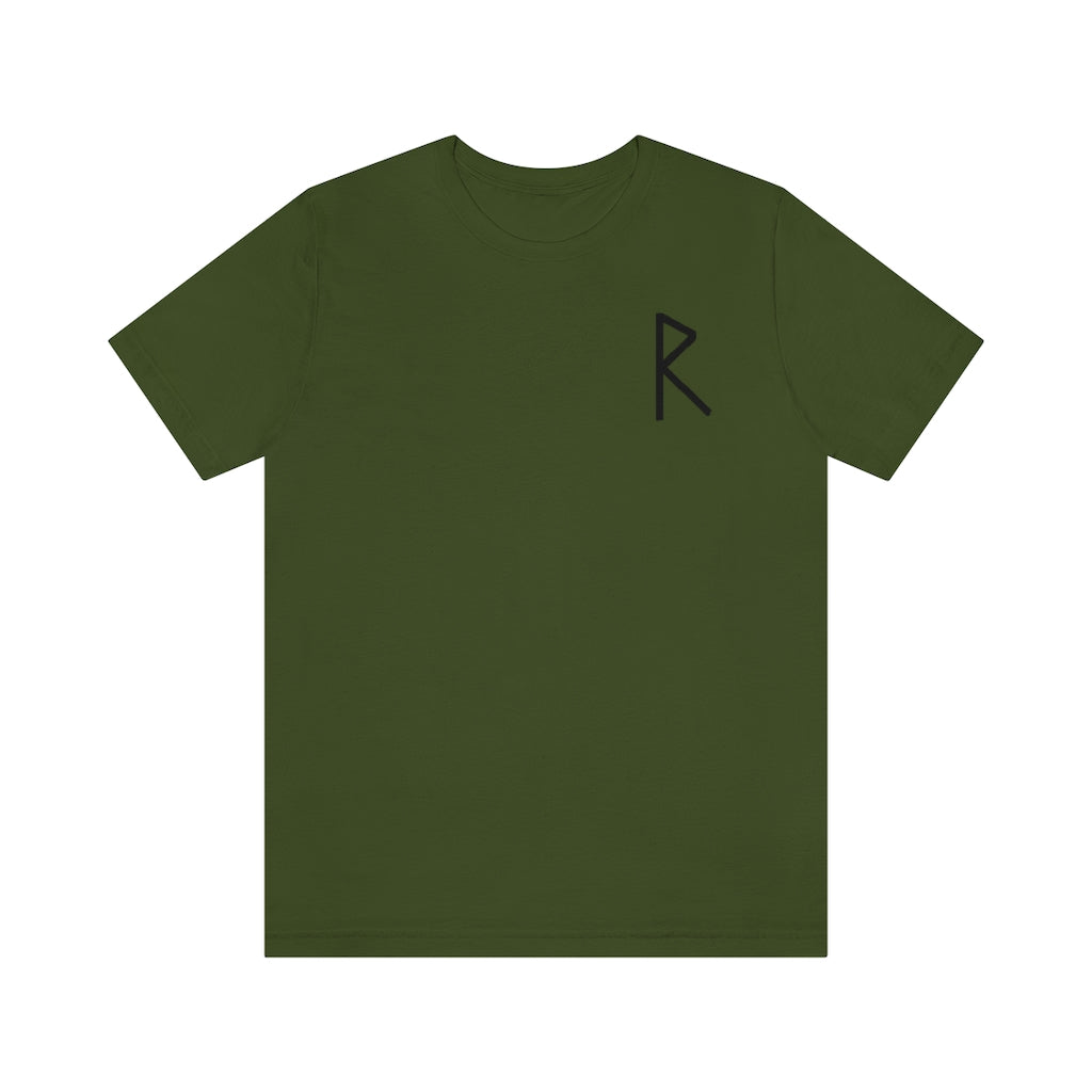 Raidho (Journey) Viking Rune Unisex T-Shirt Scandinavian Design Studio
