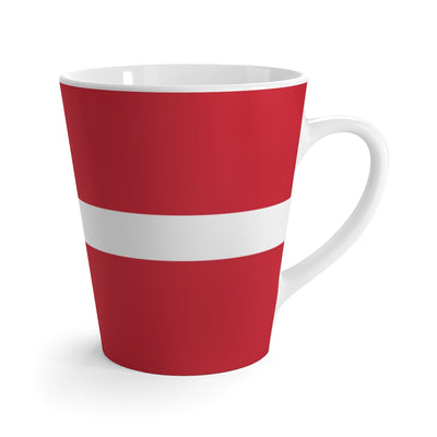 Danish Flag Latte Mug Scandinavian Design Studio