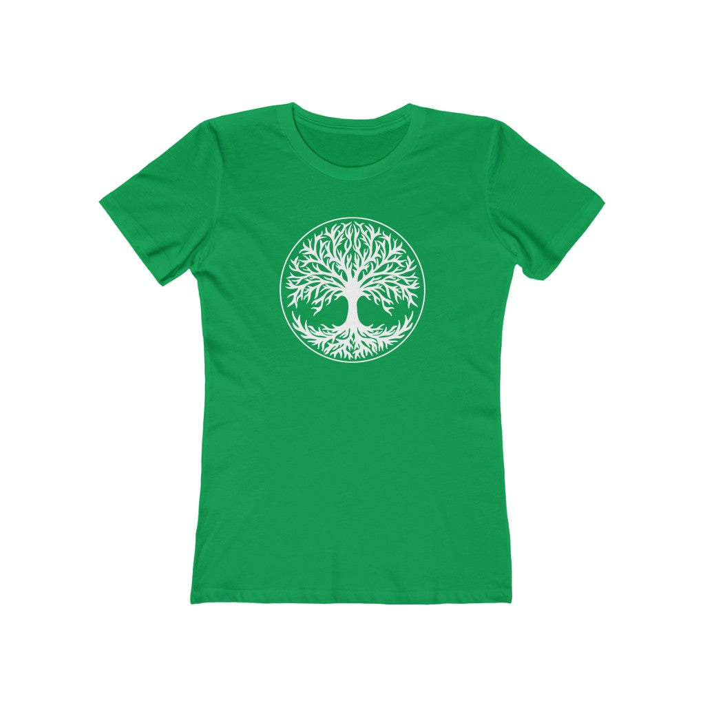 Tree Of Life Women's Fit T-Shirt Solid Kelly Green / S - Scandinavian Design Studio