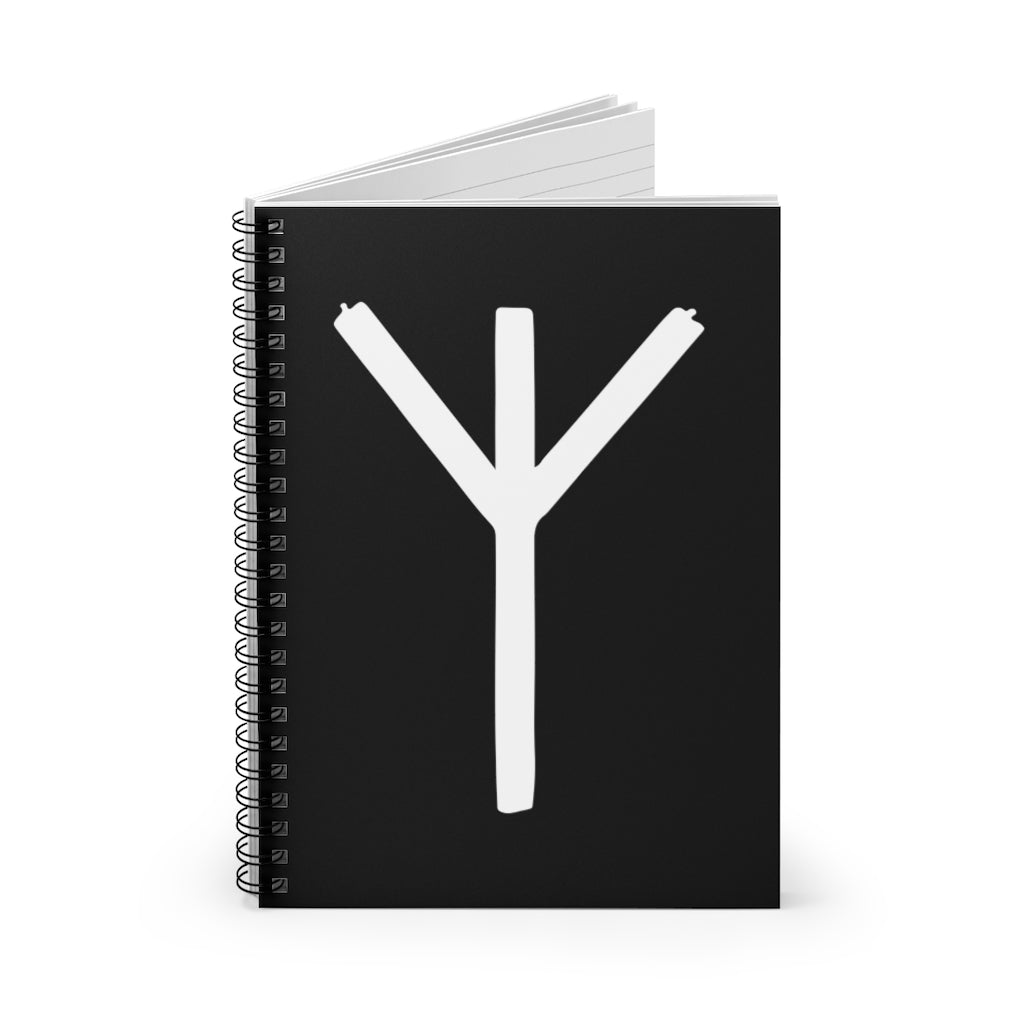 Algiz (Protection) Viking Rune Spiral Notebook Scandinavian Design Studio