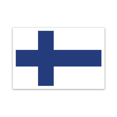 Finnish Flag Sticker Scandinavian Design Studio