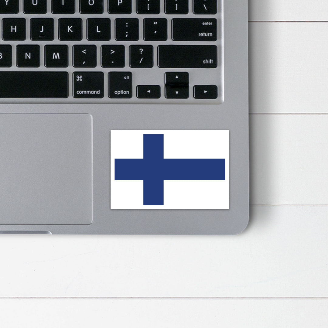 Finnish Flag Sticker Scandinavian Design Studio