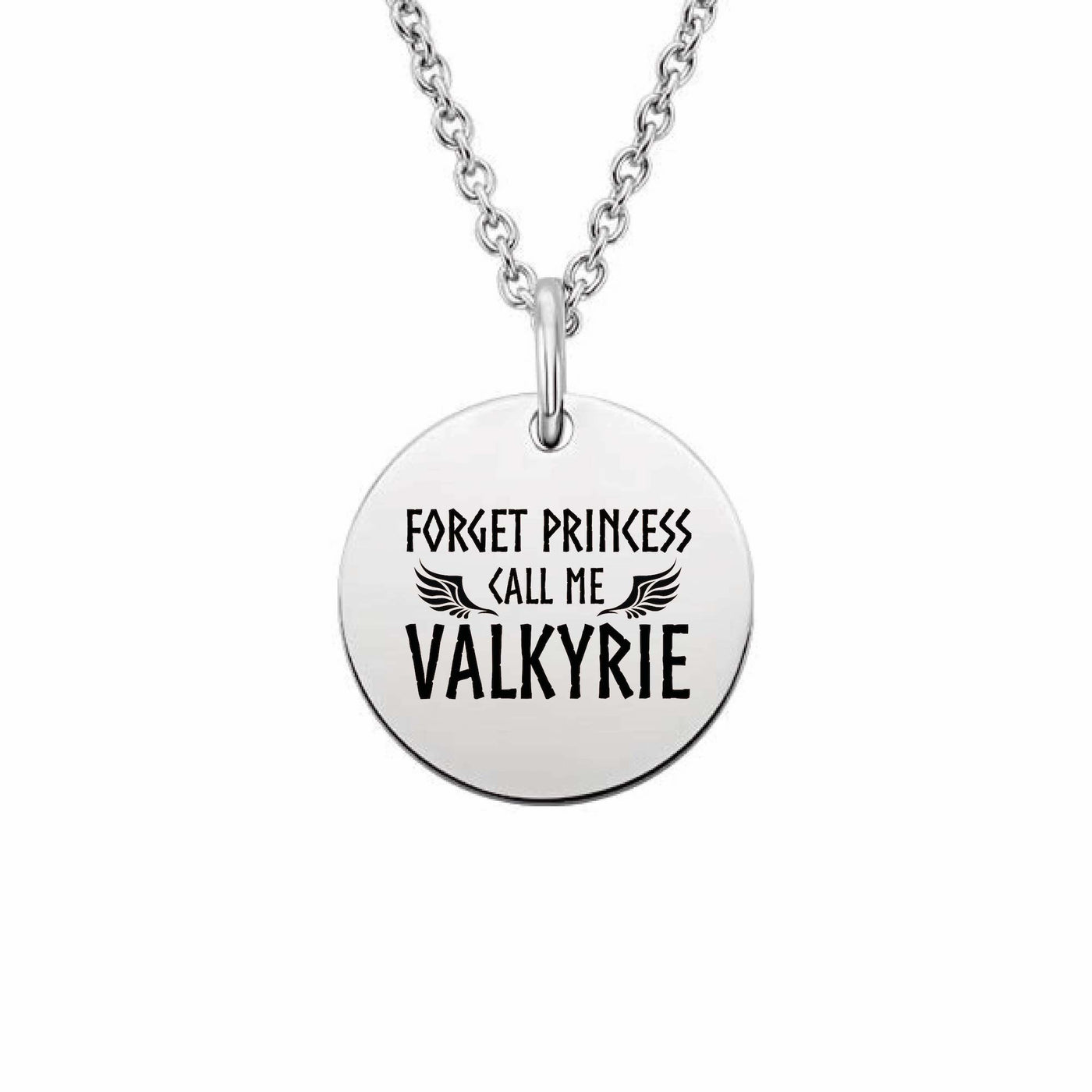 Forget Princess Call Me Valkyrie Pendant Necklace Scandinavian Design Studio