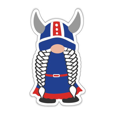 Icelandic Viking Girl Gnome Sticker Scandinavian Design Studio