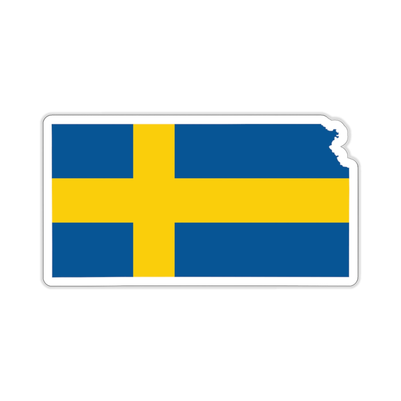 Kansas Swedish Flag Sticker