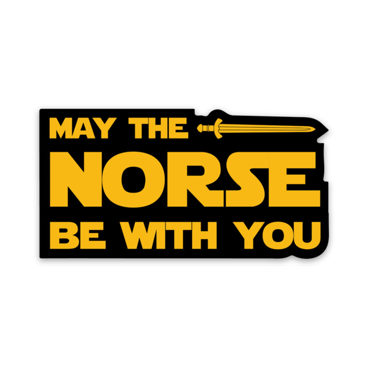 May The Norse Be With You Sticker Scandinavian Design Studio
