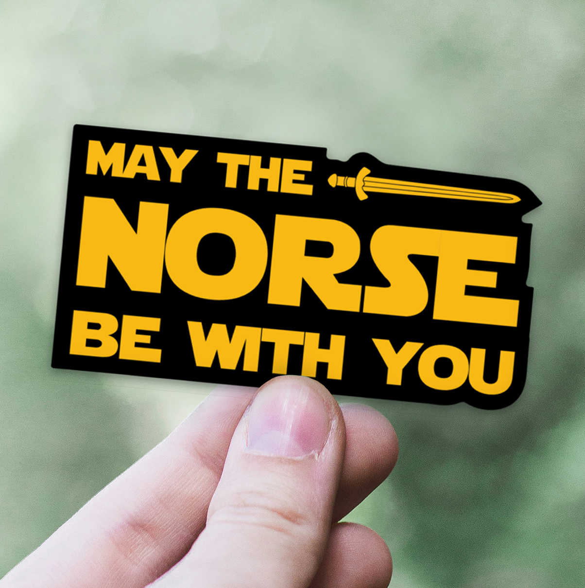 May The Norse Be With You Sticker Scandinavian Design Studio
