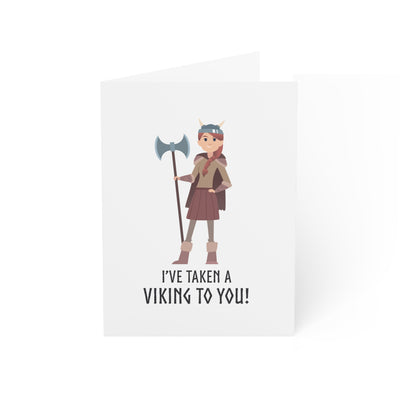 I've Taken A Viking To You (Woman) Valentine's Day Cards Scandinavian Design Studio