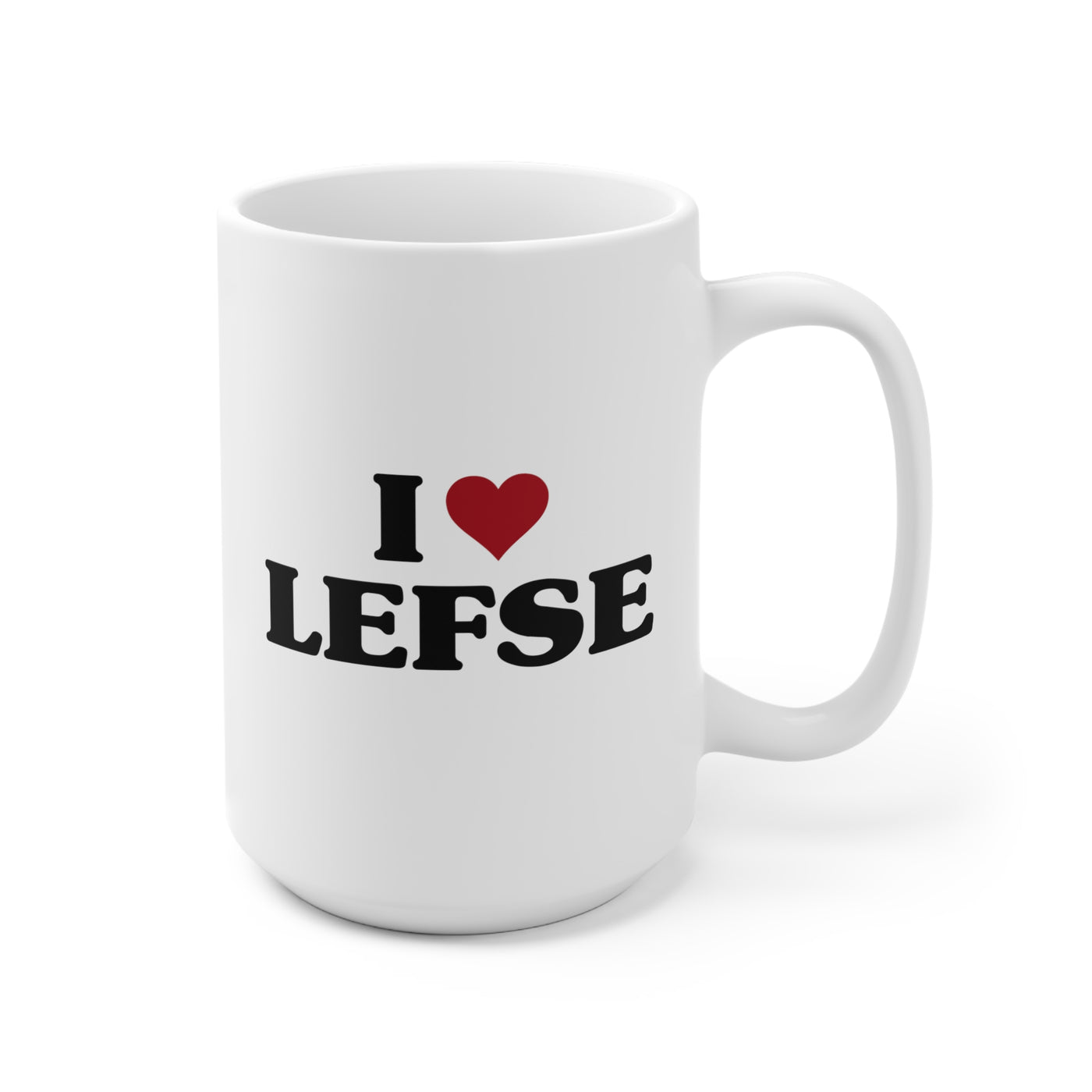 I Love Lefse Mug Scandinavian Design Studio