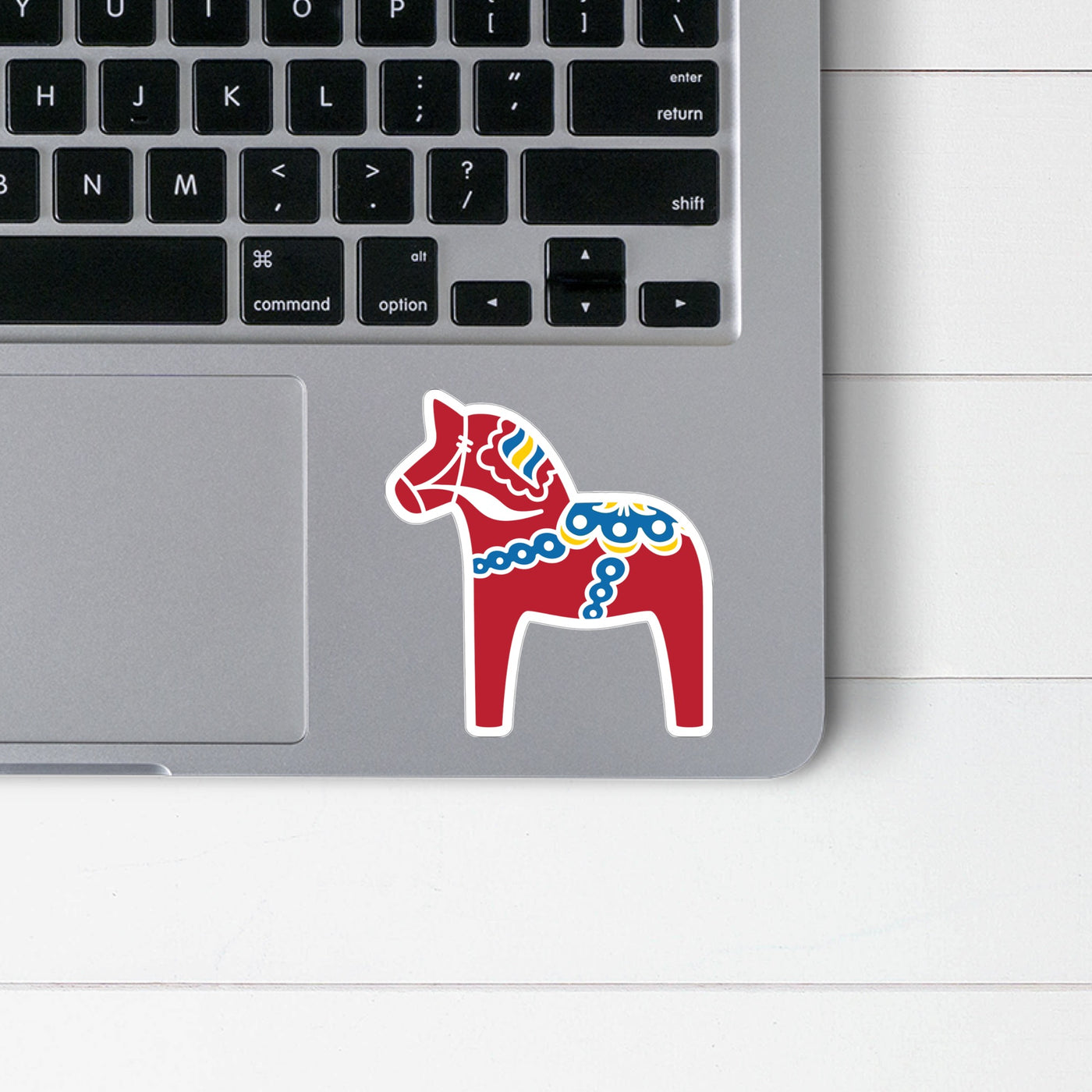 Traditional Dala Horse Sticker Scandinavian Design Studio