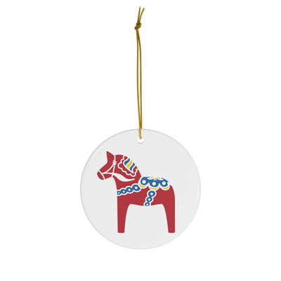 Traditional Dala Horse Ornament Scandinavian Design Studio