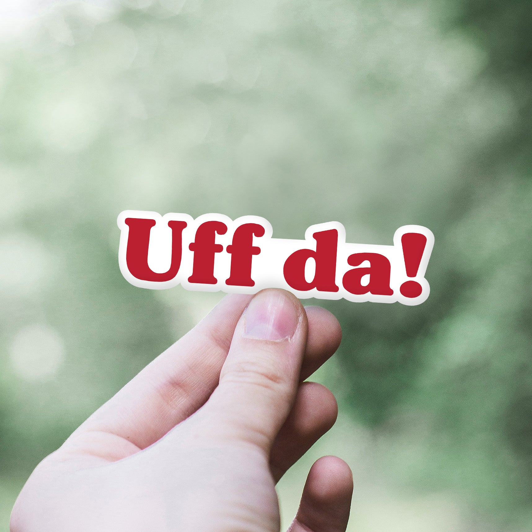 Uff Da Sticker – Scandinavian Design Studio
