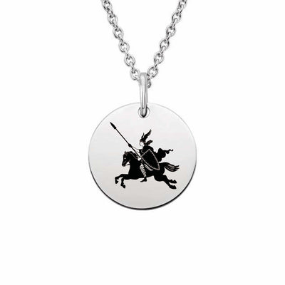 Valkyrie And Horse Pendant Necklace Scandinavian Design Studio