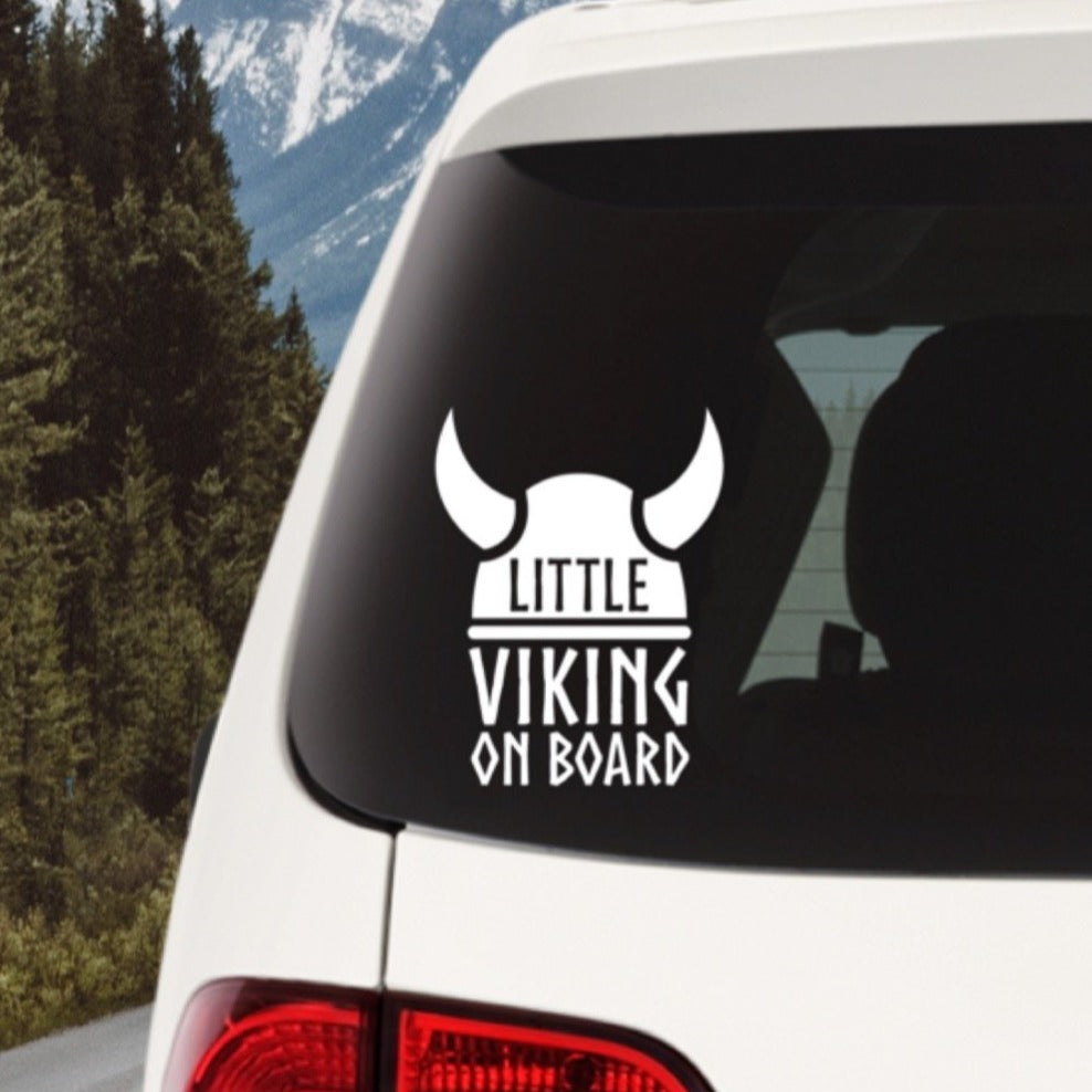 Little Viking On Board Vinyl Decal Scandinavian Design Studio