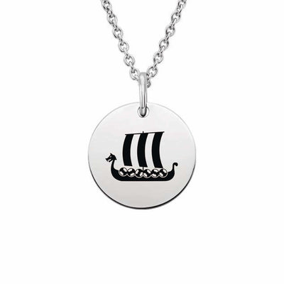 Viking Ship Pendant Necklace Scandinavian Design Studio