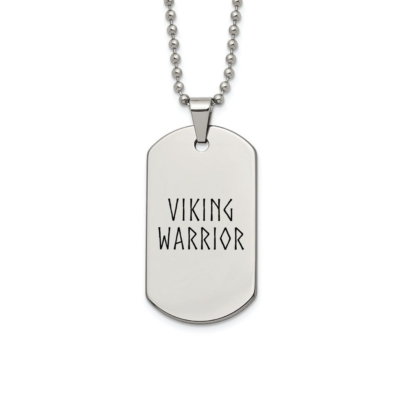 Viking Warrior Dog Tag Necklace Scandinavian Design Studio